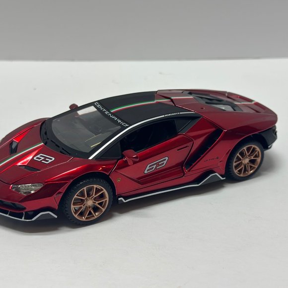 1:24 Lamborghini Centenario Diecast With Headlight & Taillight LED Red - Picture 4 of 11